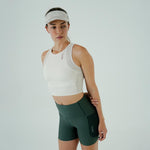 TOP RUNNING/PÁDEL POCKET IVORY PARA MUJER