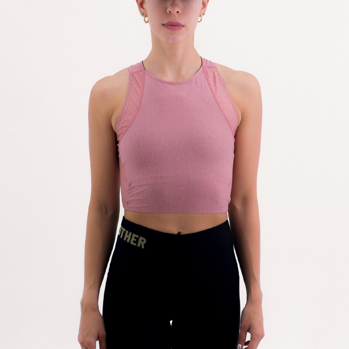 CROPTOP RUNNING/PÁDEL POCKET ROSE PARA MUJER