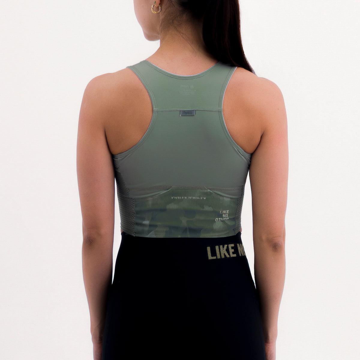 CROPTOP RUNNING/PÁDEL POCKET GREEN PARA MUJER