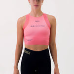 CROPTOP RUNNING/PÁDEL POCKET CHERRY PARA MUJER