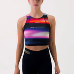 CROPTOP RUNNING/PÁDEL POCKET ESPECTRO PARA MUJER