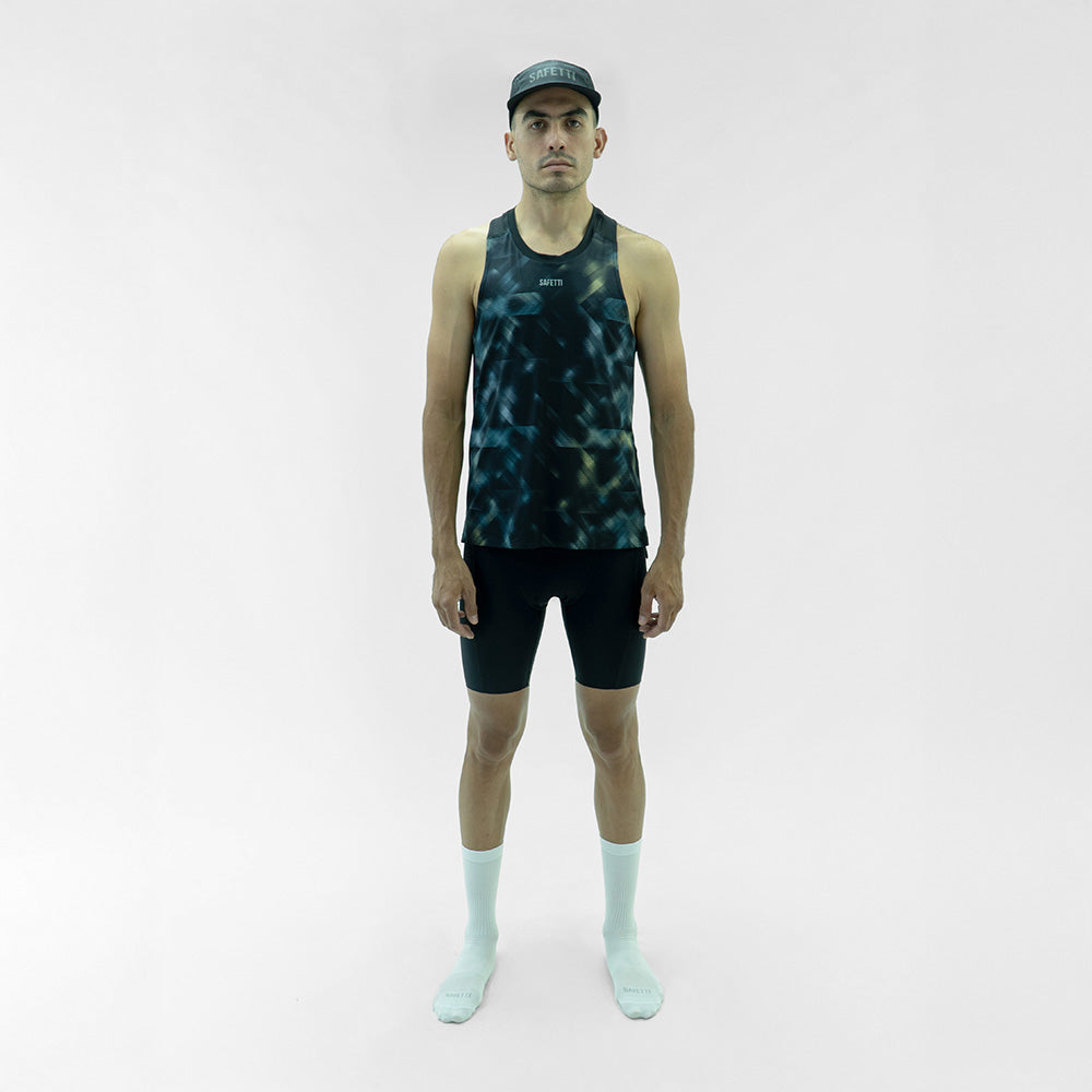 CAMISETARUNNING MANGA SISA STROBE NEGRO PARA HOMBRE