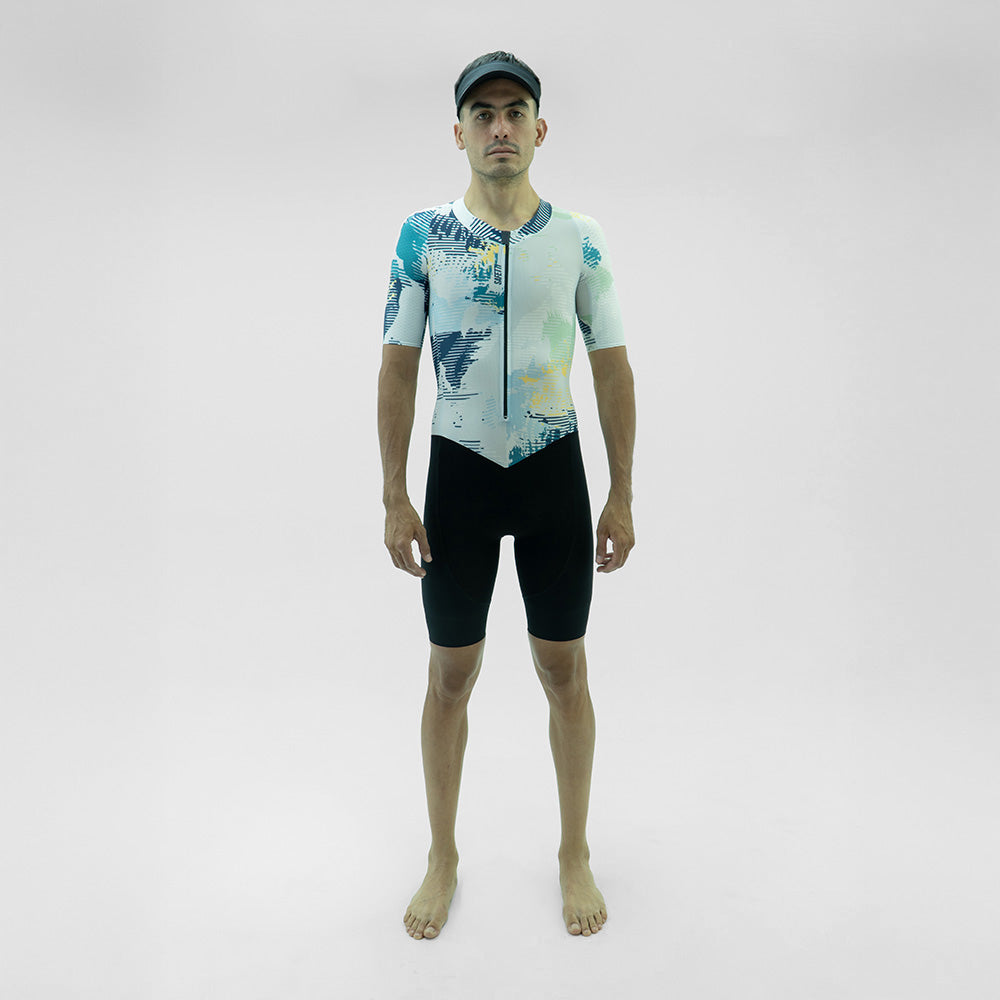 ENTERIZO MANGA CORTA FRACT GRIS PARA HOMBRE
