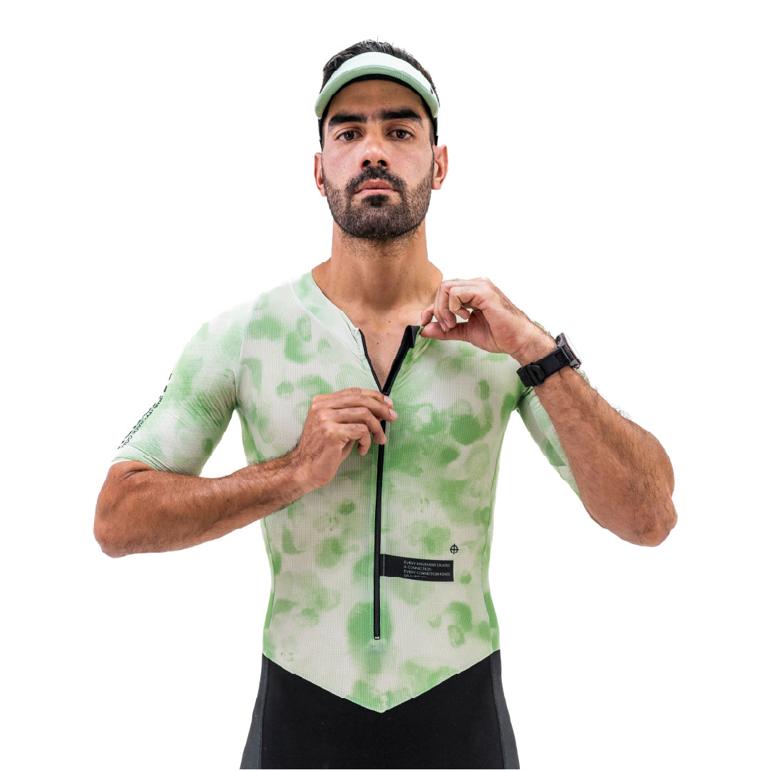 ENTERIZO MANGA CORTA TIDE VERDE PARA HOMBRE