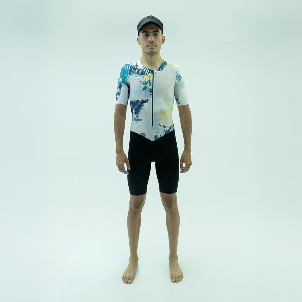 ENTERIZO MANGA CORTA FRACT GRIS PARA HOMBRE