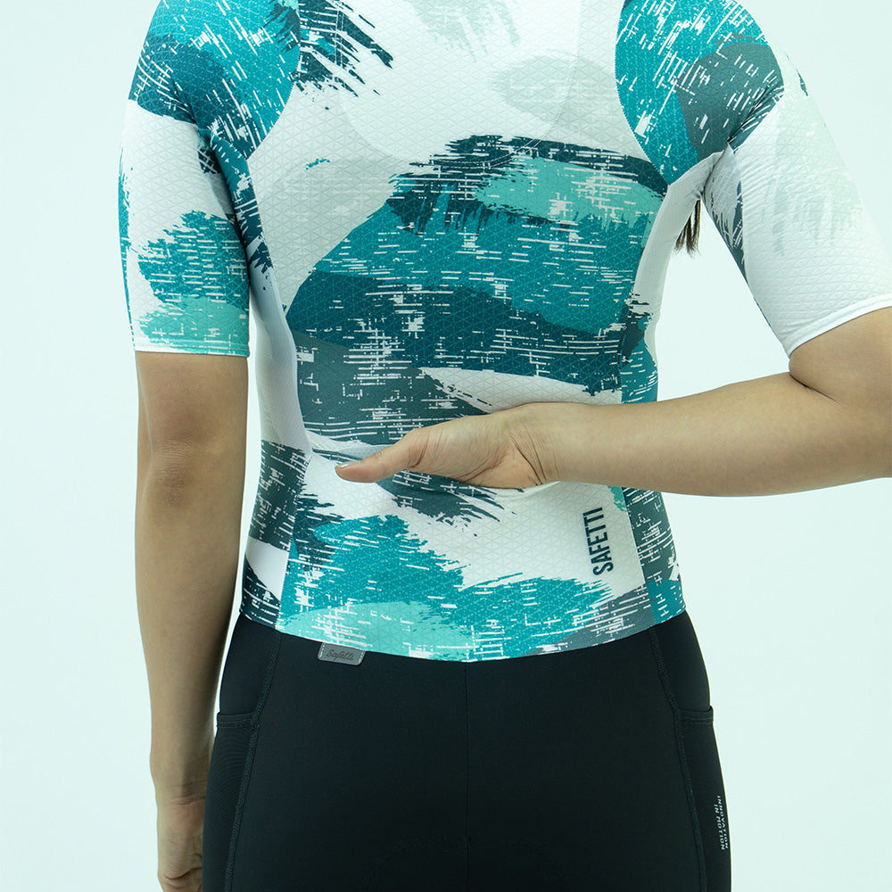 ENTERIZO MANGA CORTA SWIPE BLANCO PARA MUJER