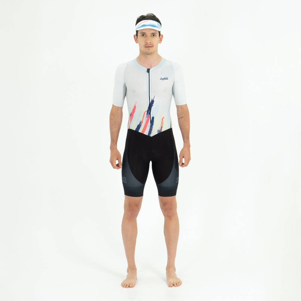 ENTERIZO TRIATLÓN CORTO MANGA CORTA TRIRUSH PARA HOMBRE