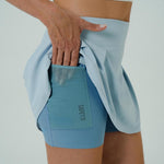 FALDA SHORT RUNNING/PÁDEL FLOW FIT SKY PARA MUJER