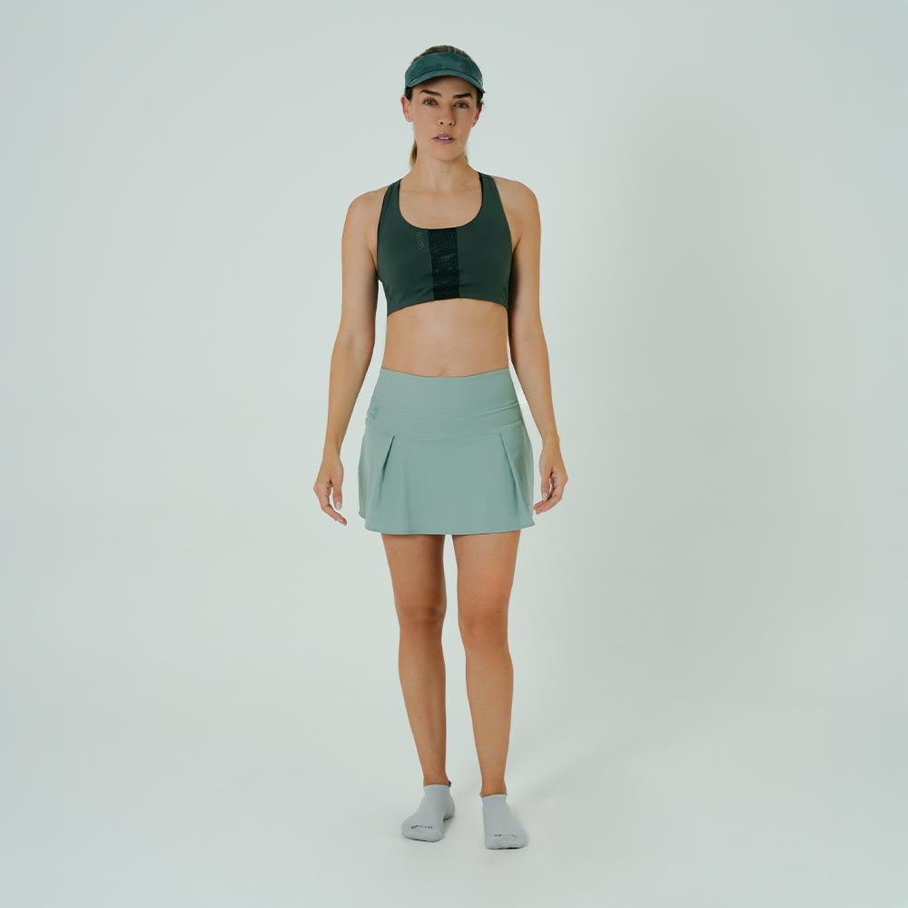 FALDA SHORT RUNNING/PÁDEL FLOW FIT GREEN PARA MUJER