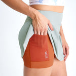 FALDA SHORT RUNNING/PADEL FLOW FIT GRAY PARA MUJER