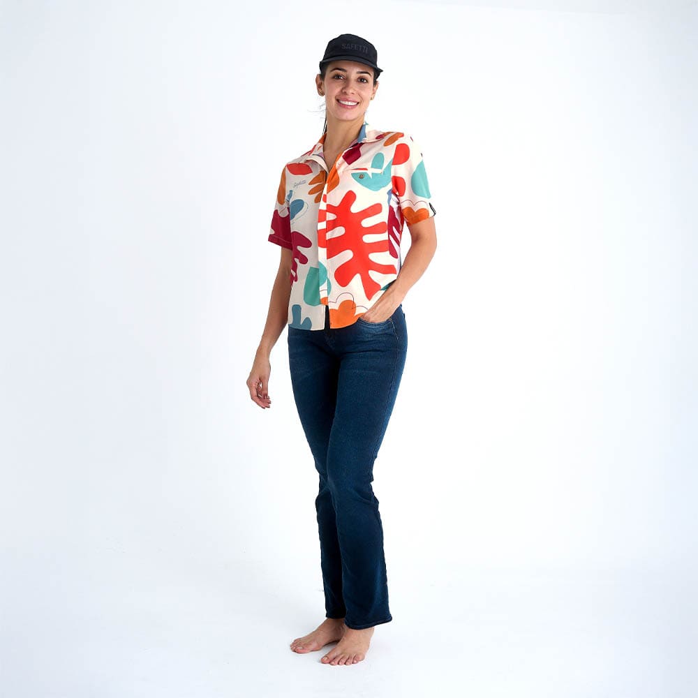 CAMISA CICLISMO MANGA CORTA OUTLAND COLORS PARA MUJER