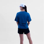 CAMISETA LIFESTYLE MANGA CORTA ROAM OVERSIZE BLUE PARA MUJER