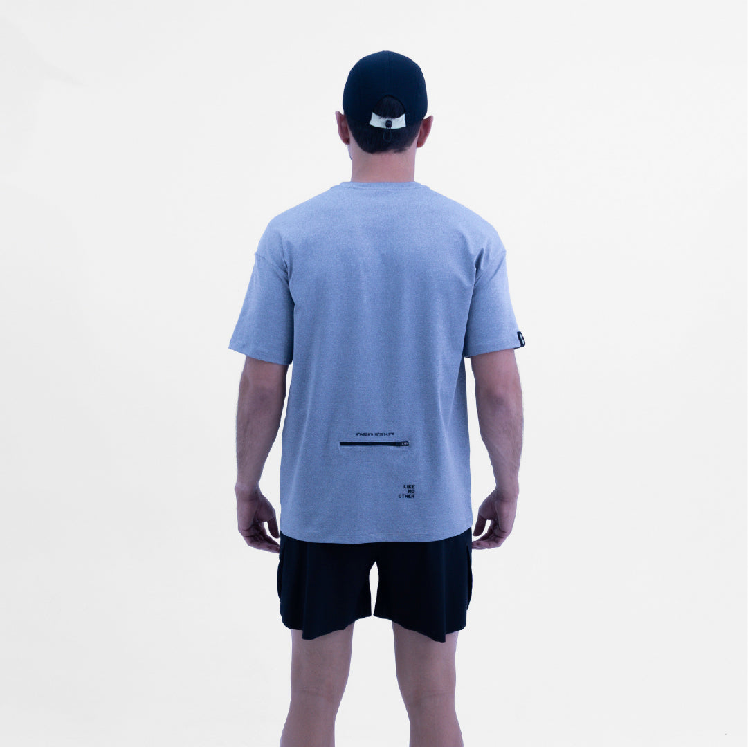 CAMISETA LIFESTYLE MANGA CORTA ROAM OVERSIZE GRAY PARA HOMBRE