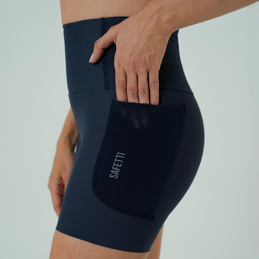 SHORT RUNNING TITÁN CUT BLUE PARA MUJER