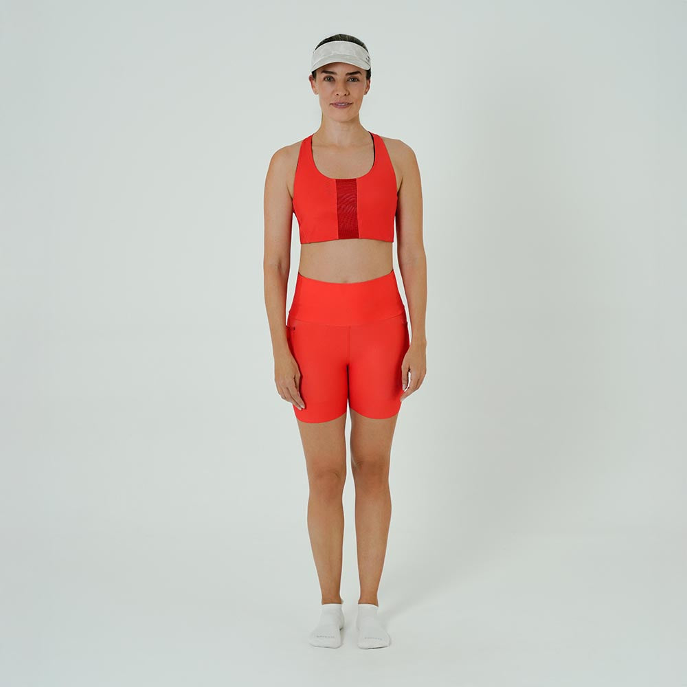 SHORT RUNNING TITÁN CUT CHERRY PARA MUJER