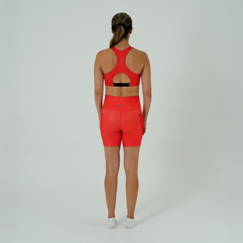 SHORT RUNNING TITÁN CUT CHERRY PARA MUJER