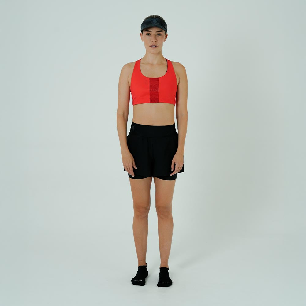 PANTALONETA RUNNING/PÁDEL CON SHORT INTERNO BREEZE NERO PARA MUJER