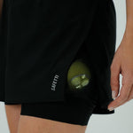 PANTALONETA RUNNING/PÁDEL CON SHORT INTERNO BREEZE NERO PARA MUJER