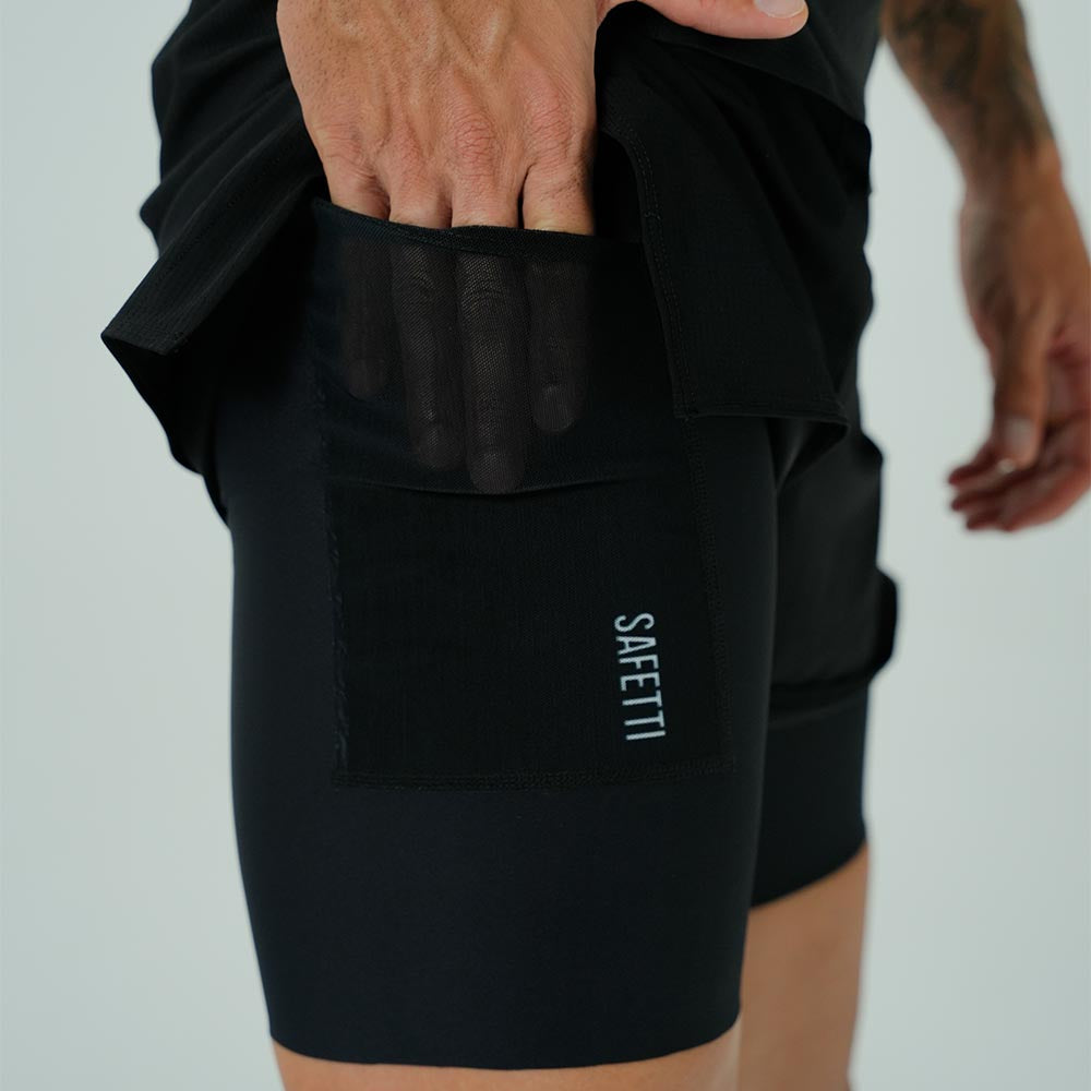 PANTALONETARUNNING/PÁDEL BREEZE NERO PARA HOMBRE