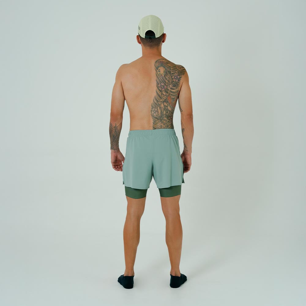 PANTALONETA RUNNING/PÁDEL BREEZE GREEN PARA HOMBRE