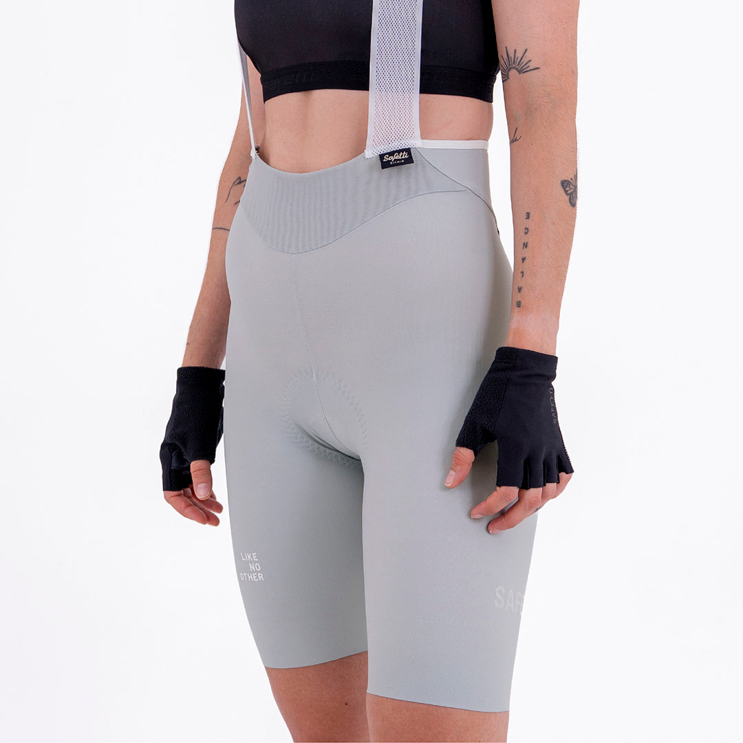PANTALONETA CICLISMO TOSCANA SOLID 2.0 GRIS CLARO PARA MUJER