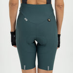 PANTALONETA CICLISMO CON CARGADERAS GIRONA ESMERALDA PARA MUJER