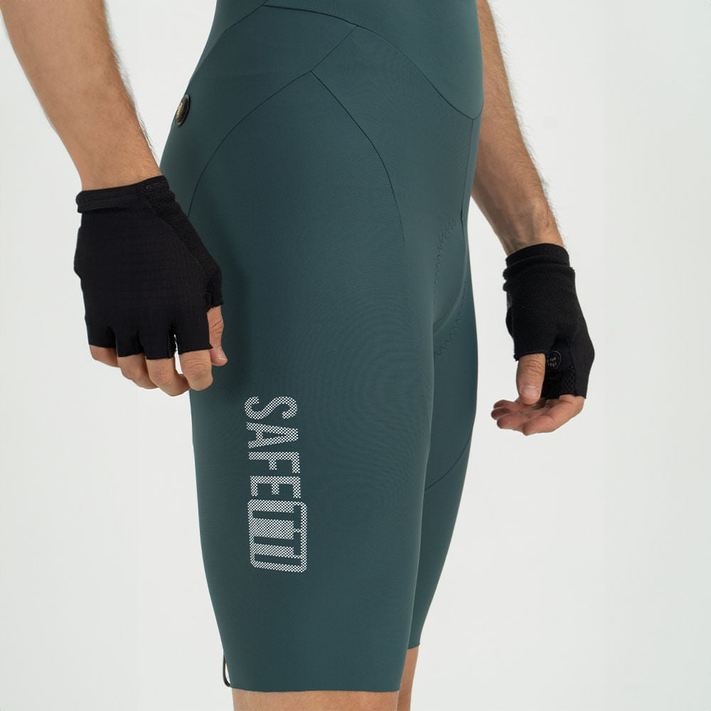 PANTALONETA CICLISMO CON CARGADERAS GIRONA ESMERALDA PARA HOMBRE