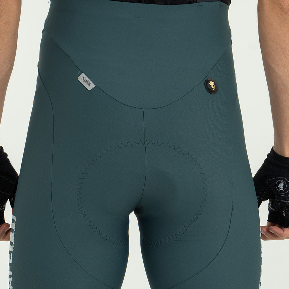 PANTALONETA CICLISMO CON CARGADERAS GIRONA ESMERALDA PARA HOMBRE