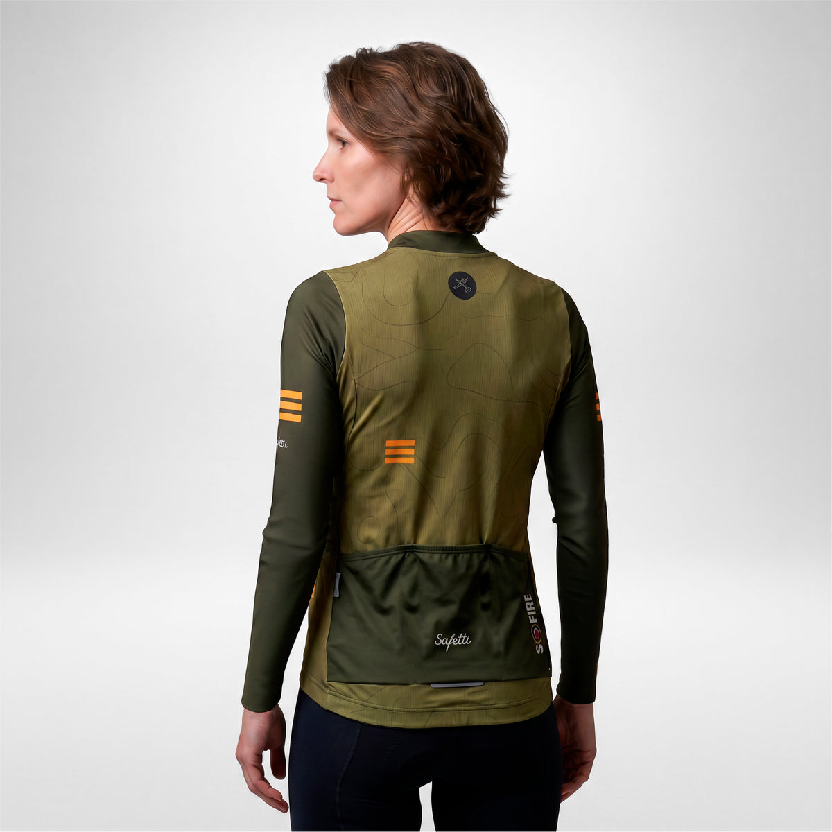CAMISA CICLISMO MANGA LARGA S-FIRE GREEN PARA MUJER