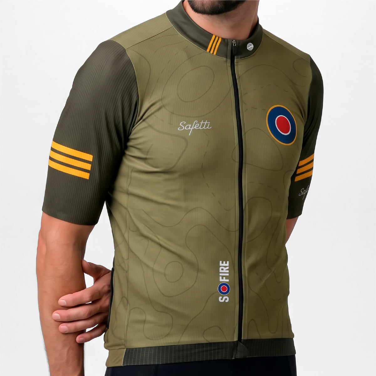 CAMISA CICLISMO MANGA CORTA S-FIRE GREEN PARA HOMBRE
