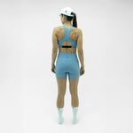 SHORT RUNNING TITAN CUT AZUL POLVO PARA MUJER