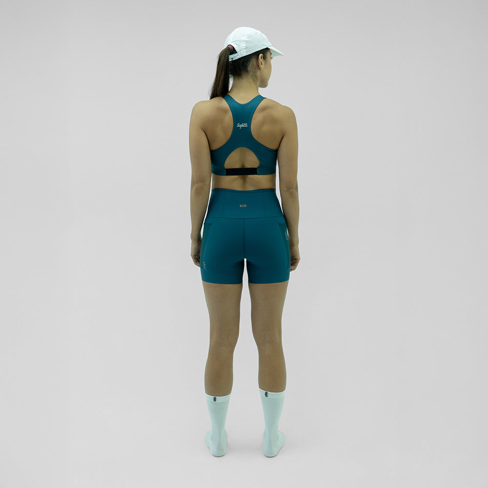 SHORT RUNNING TITAN CUT INDIGO PARA MUJER