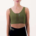 TOP RUNNING SYNK VERDE OLIVA PARA MUJER