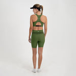 TOP RUNNING DEPORTIVO DUOMOTION OLIVA SOPORTE ALTO PARA MUJER