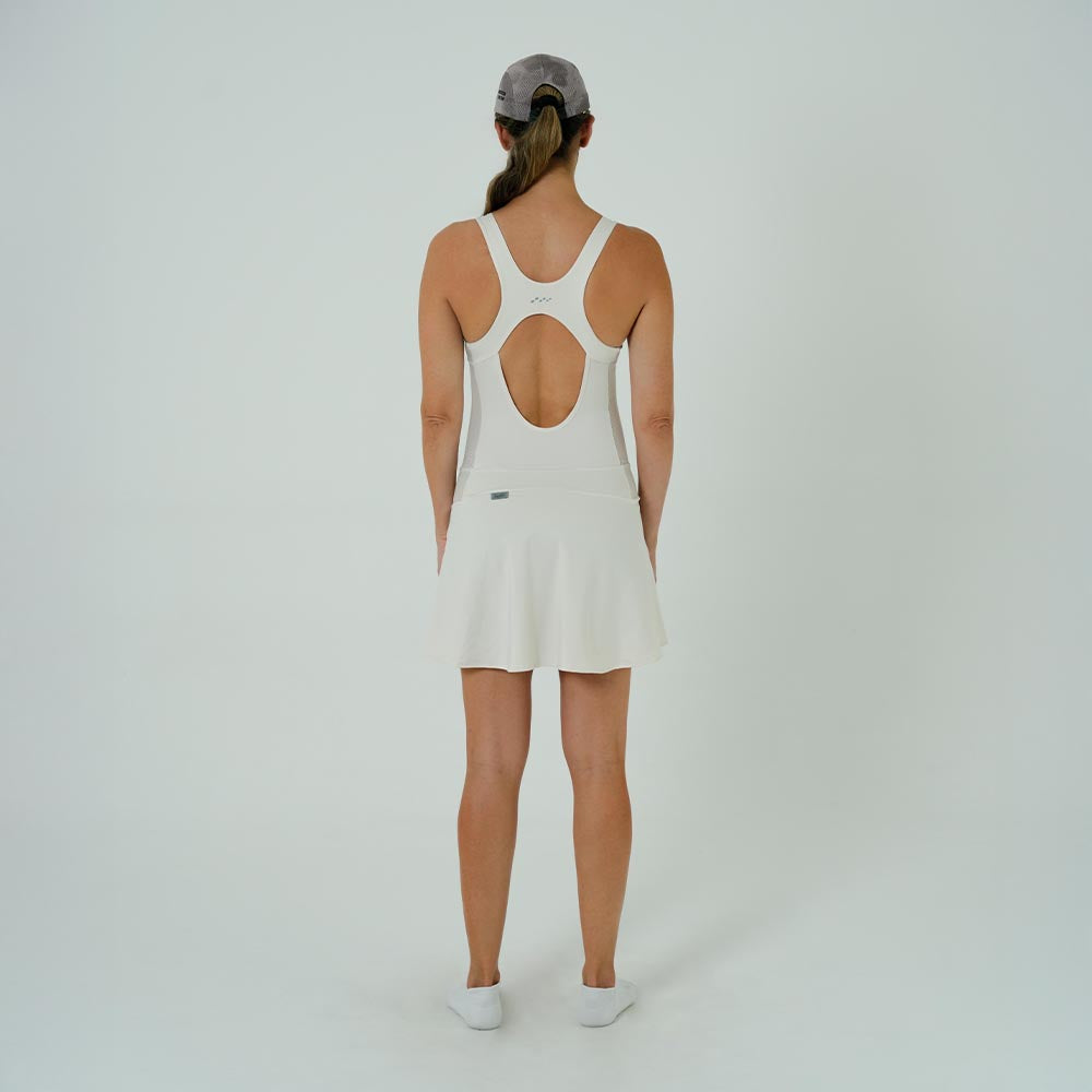 VESTIDO RUNNING/PÁDEL BOUNCE MARFIL PARA MUJER