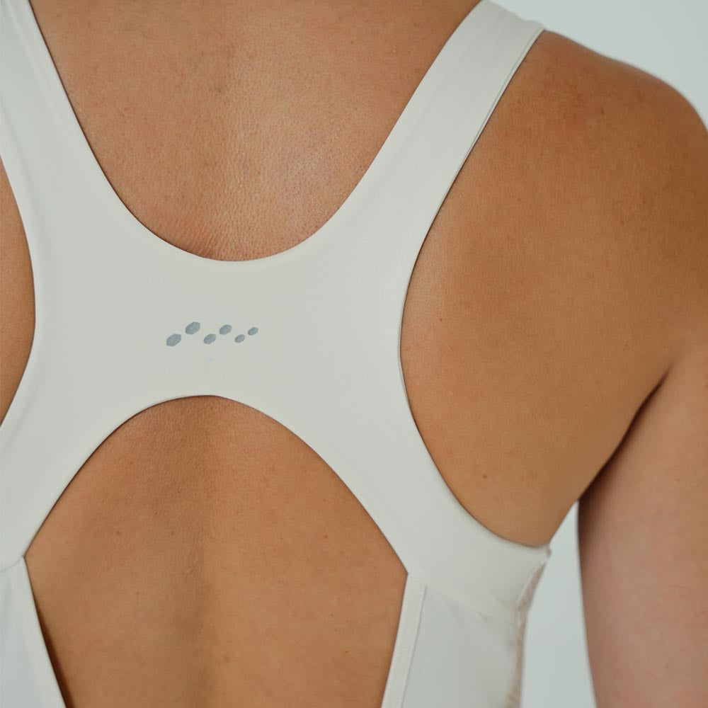 VESTIDO RUNNING/PÁDEL BOUNCE MARFIL PARA MUJER