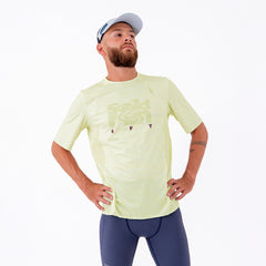CAMISETA RUNNING MANGA CORTA PRO 405 AMARILLO PARA HOMBRE