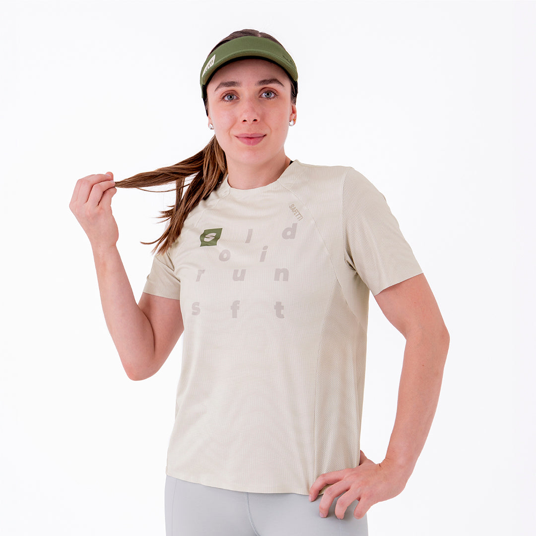 CAMISETA RUNNING MANGA CORTA PRO 405 ARENA PARA MUJER