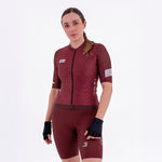 CAMISA CICLISMO MANGA CORTA PLUMWIME VINOTINTO PARA MUJER