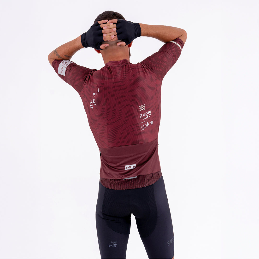 CAMISA CICLISMO MANGA CORTA PLUMWIME VINOTINTO PARA HOMBRE