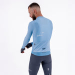 CAMISA CICLISMO MANGA LARGA SOLID BLUE AURA PARA HOMBRE
