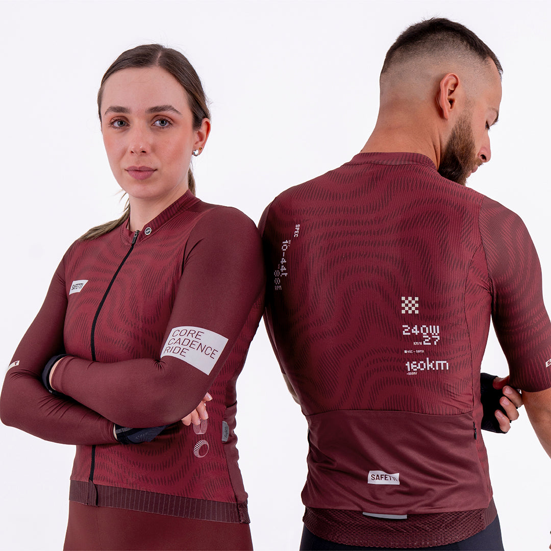 CAMISA CICLISMO MANGA LARGA PLUMWIME VINOTINTO PARA MUJER