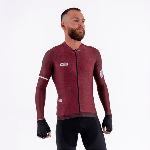 CAMISA CICLISMO MANGA LARGA PLUMWIME VINOTINTO PARA HOMBRE