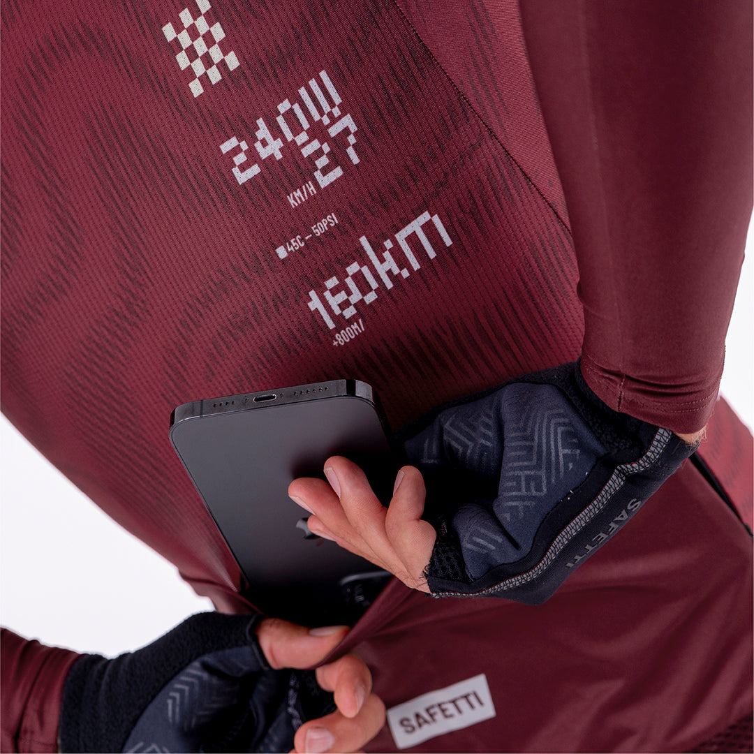CAMISA CICLISMO MANGA LARGA PLUMWIME VINOTINTO PARA HOMBRE
