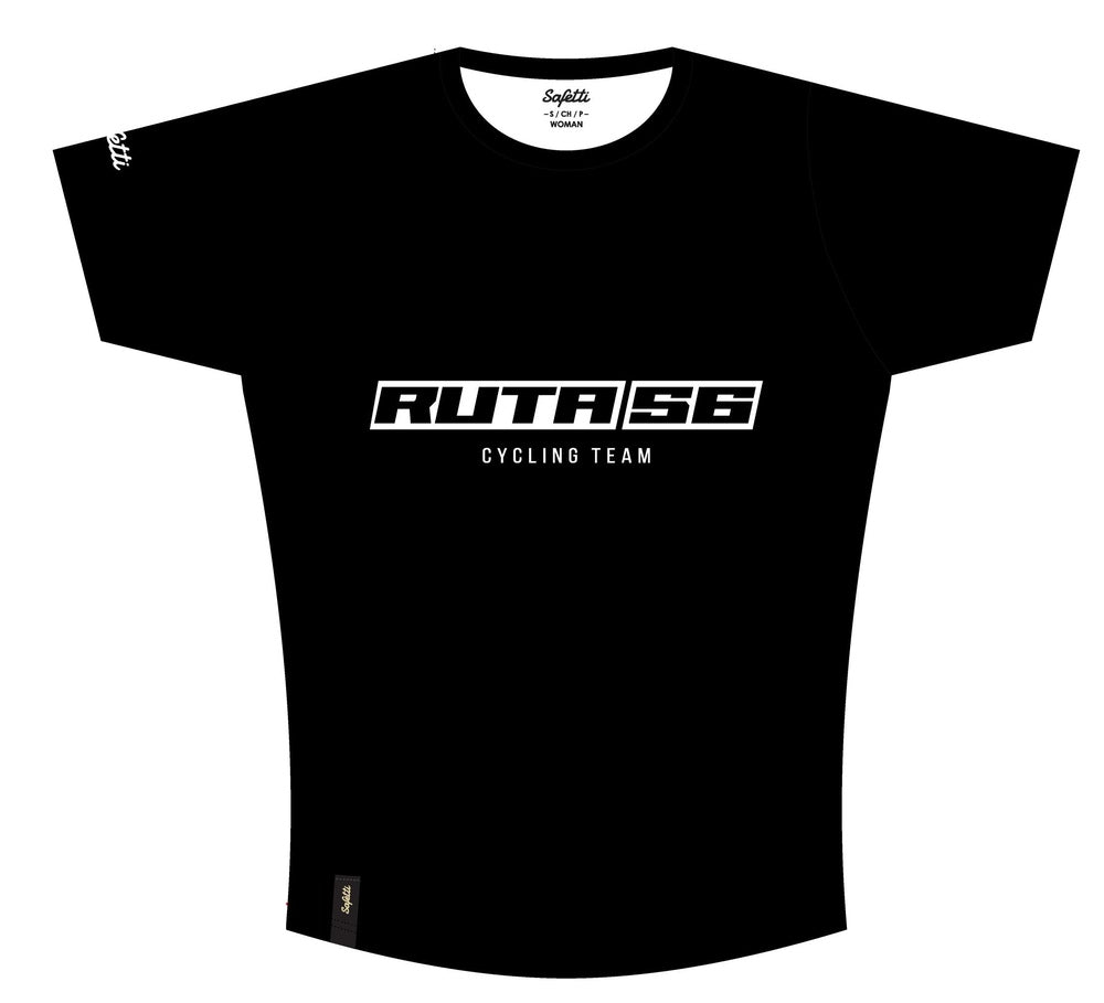 R56 - CAMISETA ALGODON NEGRO MUJER