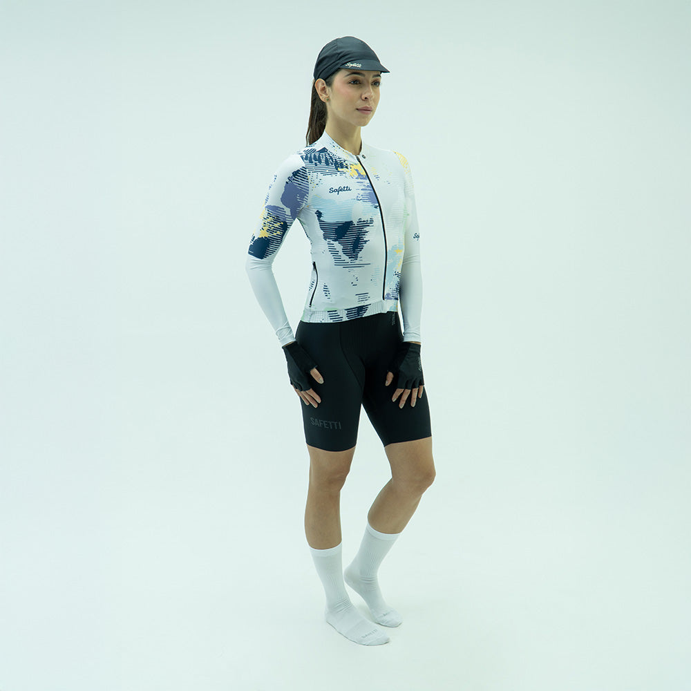 CAMISA CICLISMO MANGA LARGA FRACT GRIS PARA MUJER
