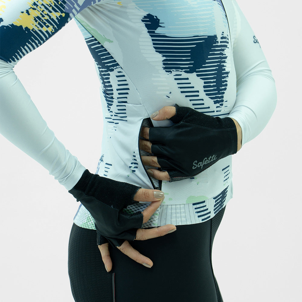 CAMISA CICLISMO MANGA LARGA FRACT GRIS PARA MUJER