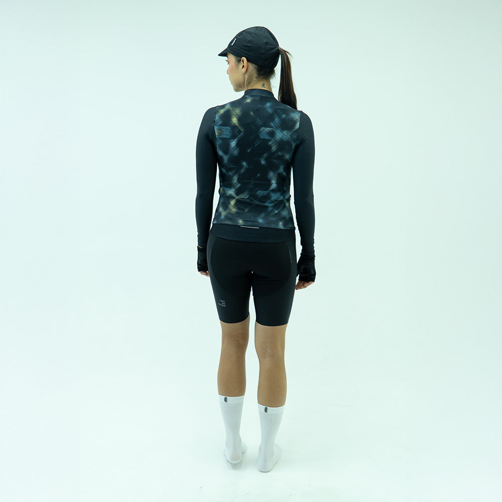 CAMISA CICLISMO MANGA LARGA STROBE NEGRO PARA MUJER