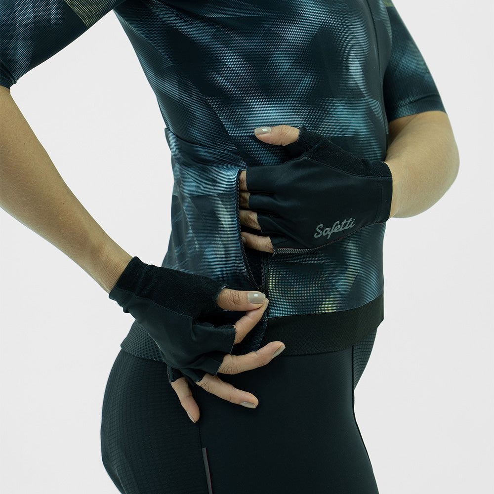 CAMISA CICLISMO MANGA CORTA STROBE NEGRO PARA MUJER