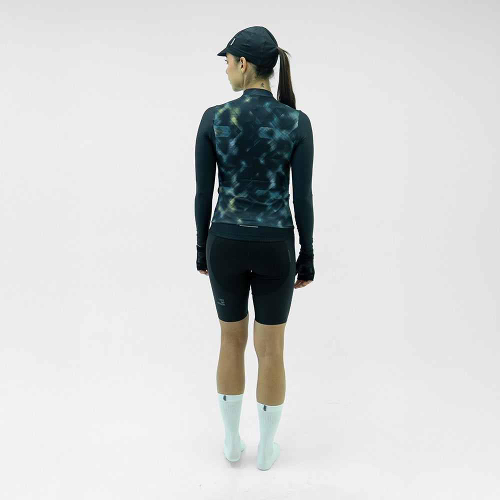 CAMISA CICLISMO MANGA LARGA STROBE NEGRO PARA MUJER